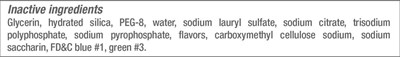 Inactive ingredients list - inactive ingredients list